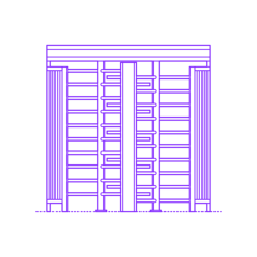 Buildings Turnstiles Full Height Two Way Line Tracing Svg Vector, Free Vectors File
